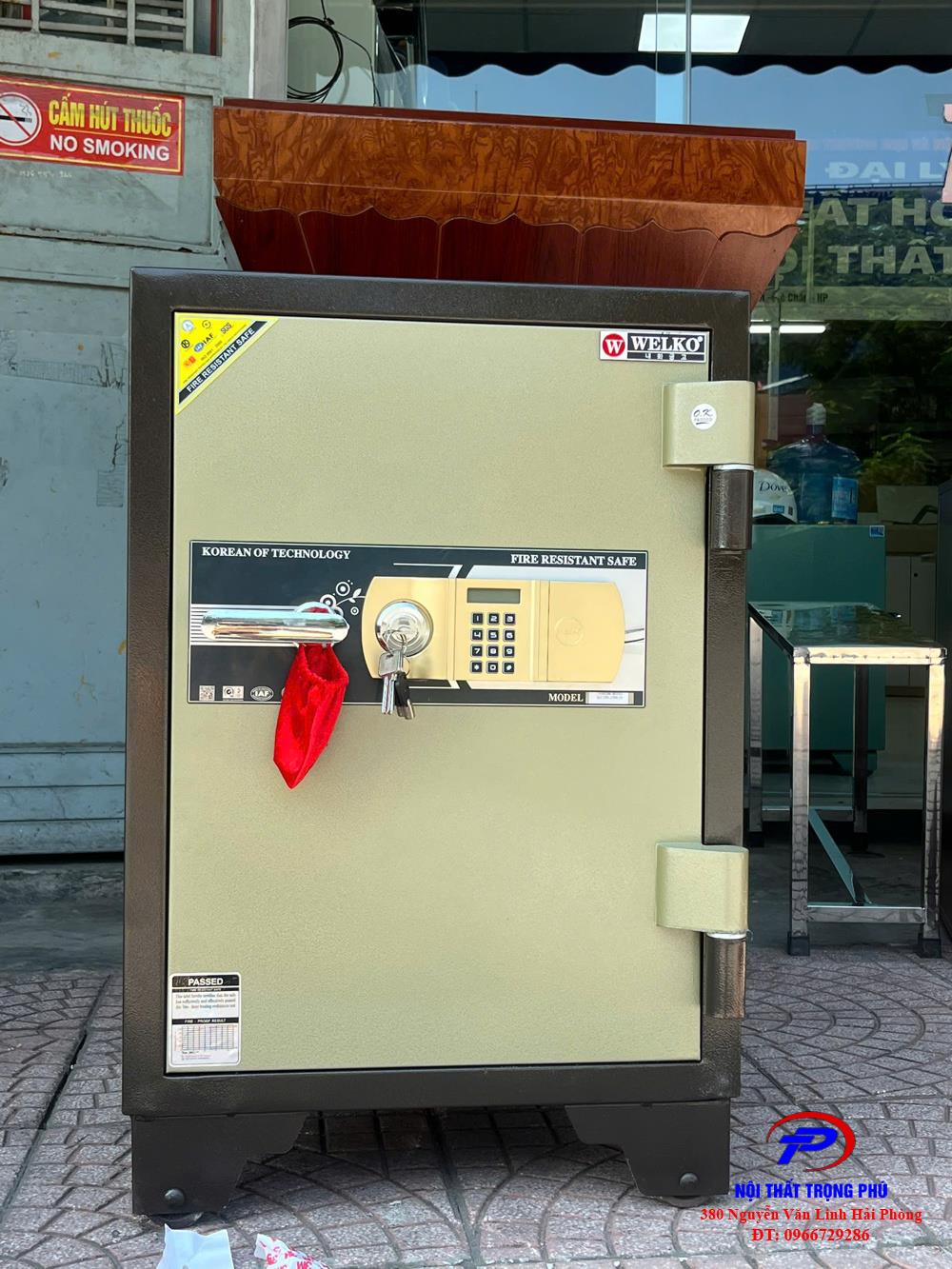 Két Sắt Chống Cháy Welko KCC150 E – GOLD | An Toàn – Khóa Điện Tử Cao Cấp