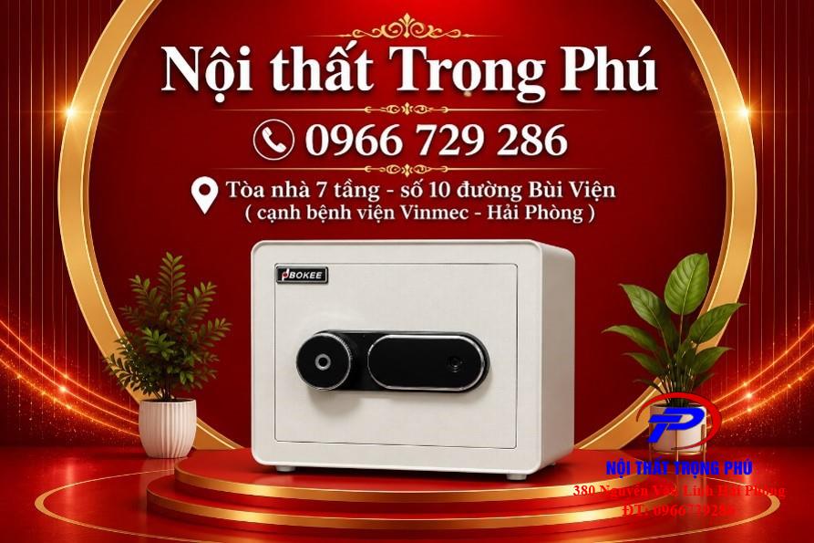 KÉT SẮT BOKEE BK-30VT (MÀU TRẮNG KEM)