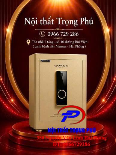 KÉT SẮT BOKEE BK-55A (VÀNG GOLD)