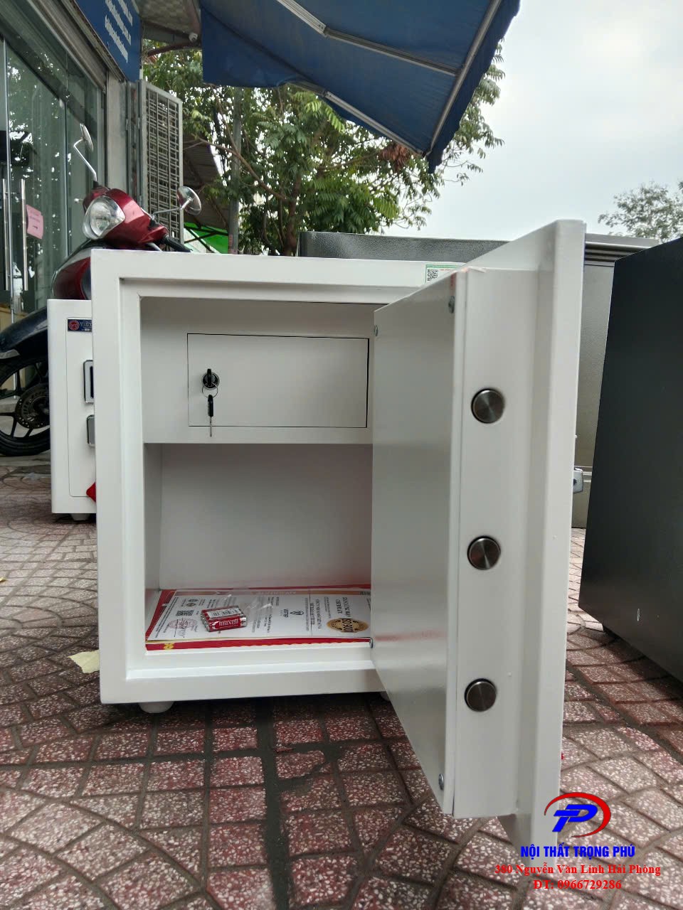 Két Việt Tiệp Khóa Điện Tử K54ĐT Màu Trắng 