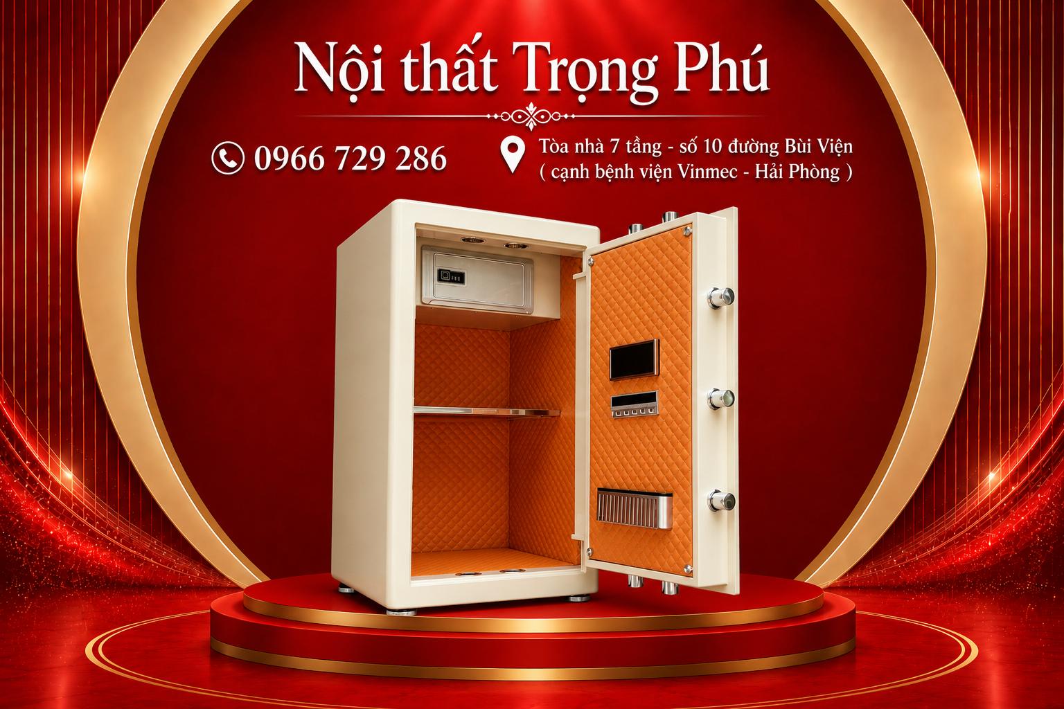 KÉT BẠC BOKEE BK-80A1 (MÀU TRẮNG KEM)