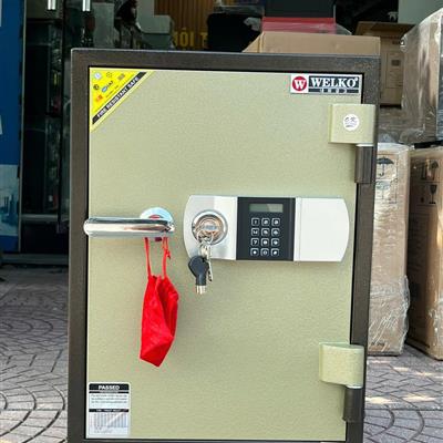 Két Sắt Điện Tử Welko KCC120E – Silver, Chống Cháy, Chính Hãng