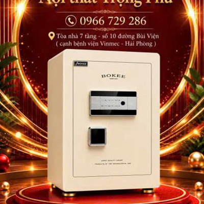 KÉT BẠC BOKEE BK-60B (MÀU TRẮNG KEM)