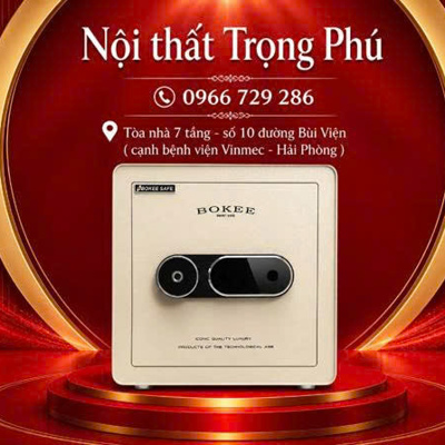 KÉT SẮT BOKEE BK-39VT PRO (TRẮNG KEM)